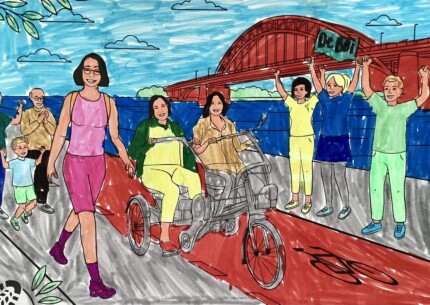 Kleuren en grabbelen voor Fietsmaatjes
